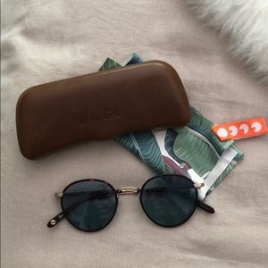 Garrett Leight Paloma 50 round frame sunglasses